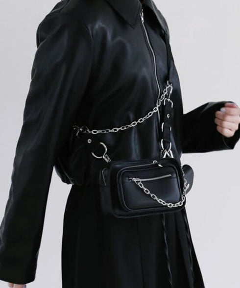 Chain Strap Multi Pocket Bag